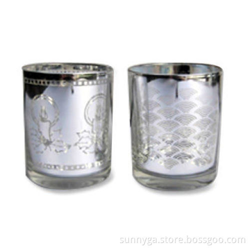Promotional Candle Holders with Silver Plating and 220mL Capacity